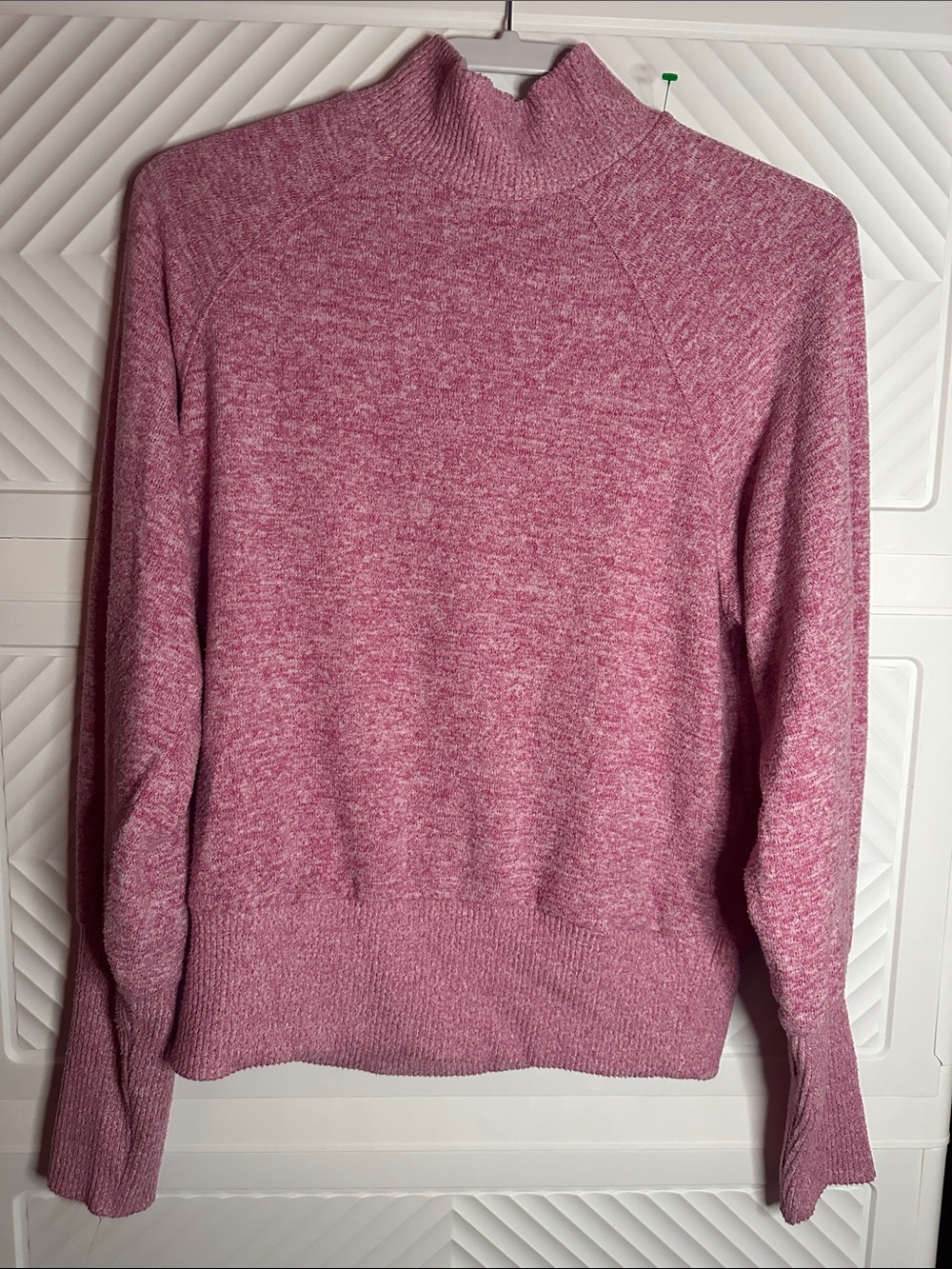 Maeve Anthropology Heathered Pink Turtleneck Sweater